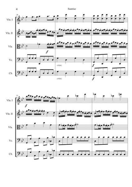 Haydn's 'Sunrise' Allegro con spirito - Score and Parts image number null