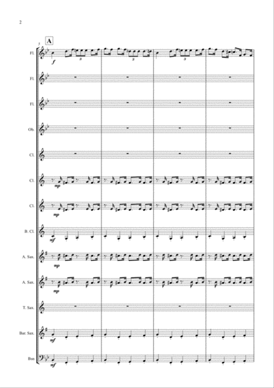 Whirligiggle Concert Band scores gallery preview page 2