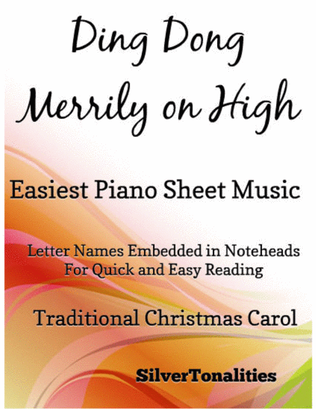 Book cover for Ding Dong Merrily on High Easiest Piano Sheet Music