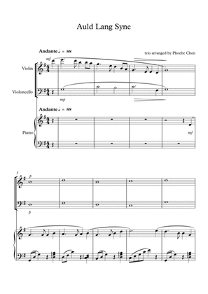 Auld Lang Syne ( trio for violin, cello and piano )