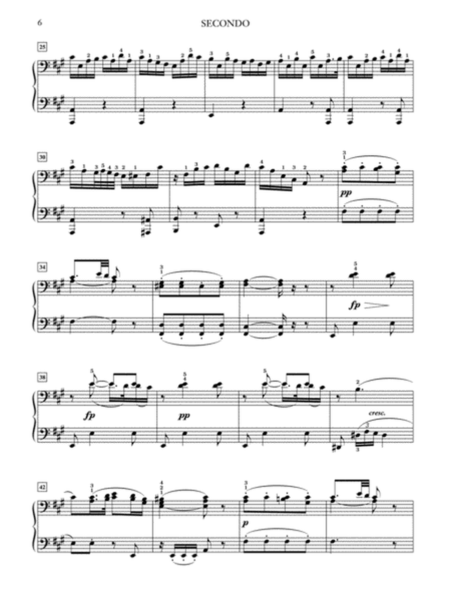 Schubert: Rondo in A Major, Opus 107, D. 951 - Piano Duet (1 Piano, 4 Hands)