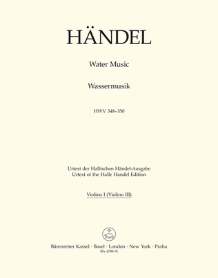 Book cover for Water Music HWV 348-350