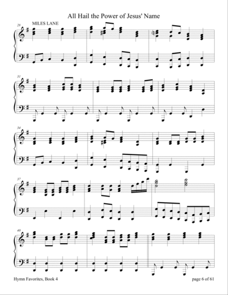 Hymn Favorites, Book 4 - A Collection of Sixteen Piano Solos Piano Solo scores gallery preview page 6