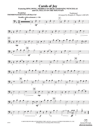 Carols of Joy: (wp) 1st B-flat Trombone B.C.