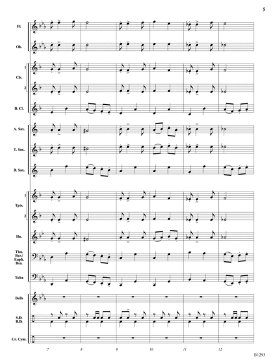 Friends of Freedom (Concert March): Score Concert Band scores gallery preview page 5