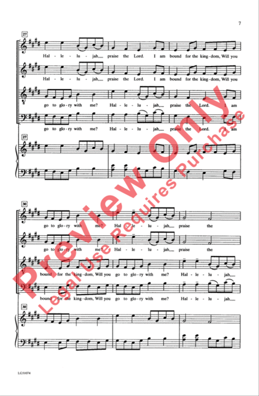 Come Thou Fount of Every Blessing 4-Part scores gallery preview page 6