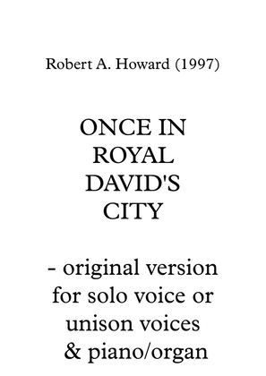 Once in Royal David's City (Easy unison/solo version)