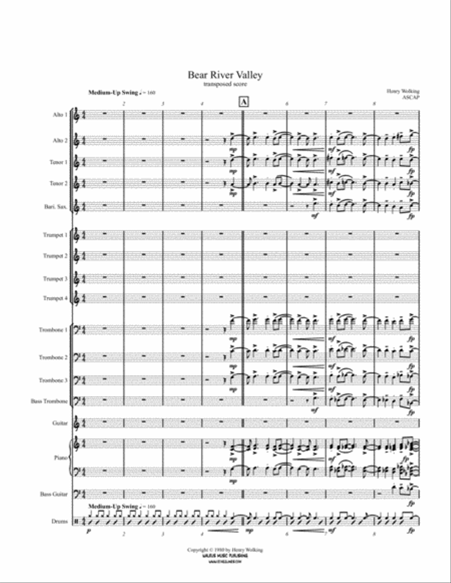 Bear River Valley Big Band scores gallery preview page 2