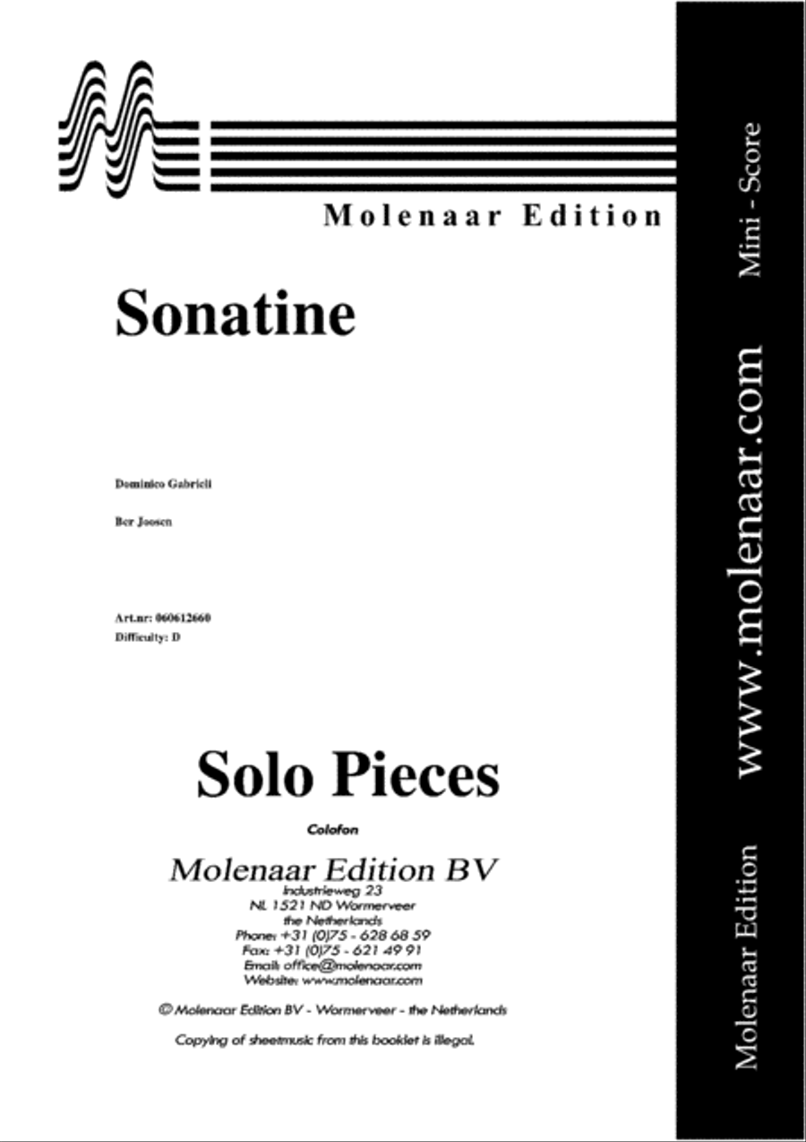 Sonatine Trumpet Solo scores gallery preview page 2