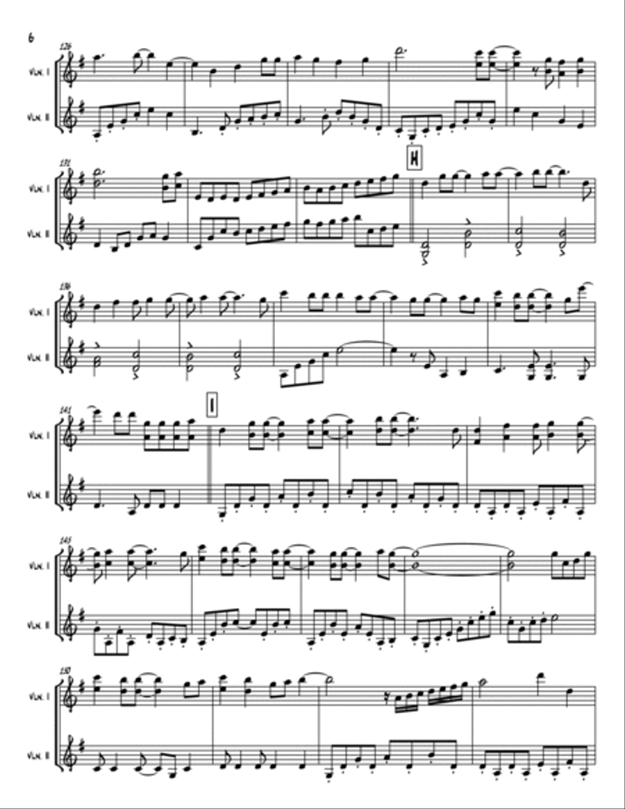 A Million Dreams String Duet scores gallery preview page 6