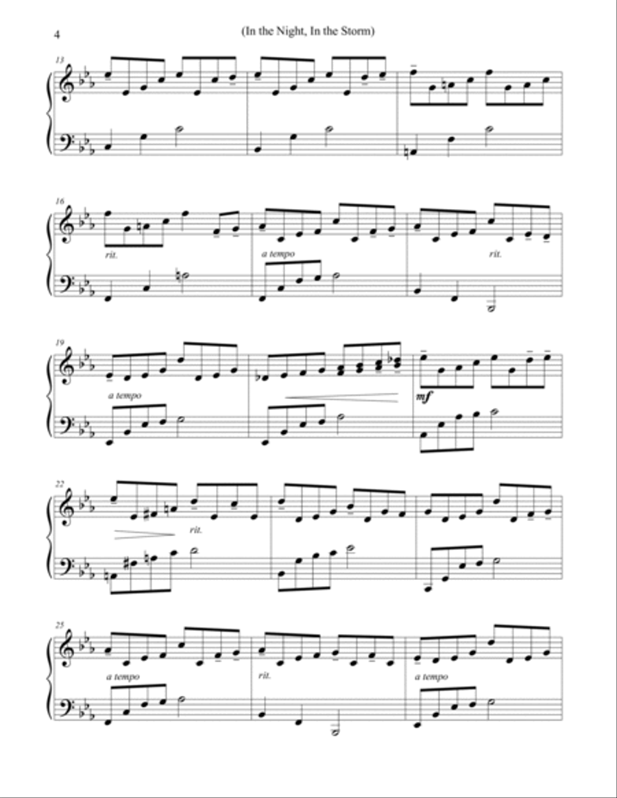 In the Night, In the Storm (There's a Peace) Piano Method scores gallery preview page 2