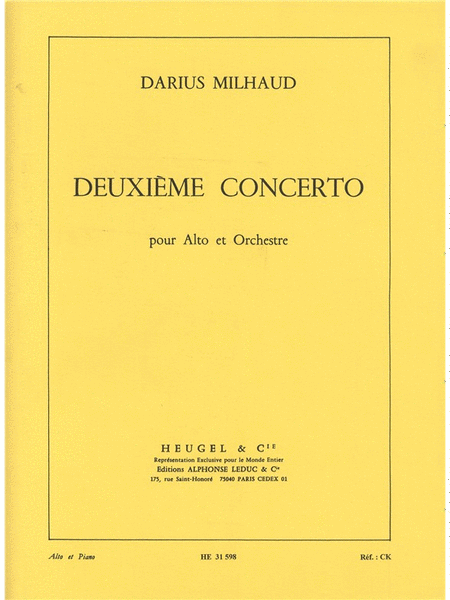 Concerto No.2, Op.340 (viola & Piano)