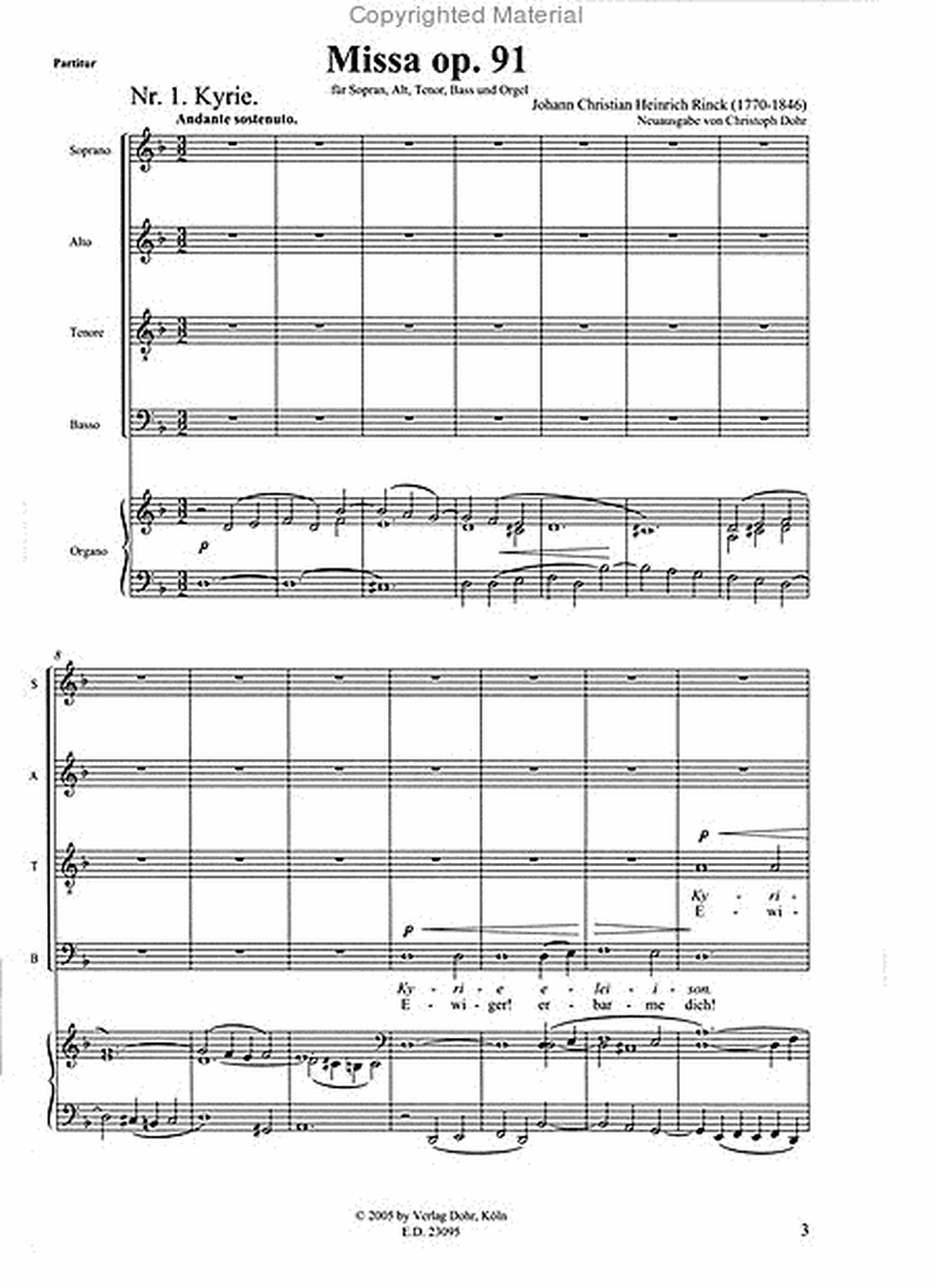 Messe d-Moll op. 91 (1831)