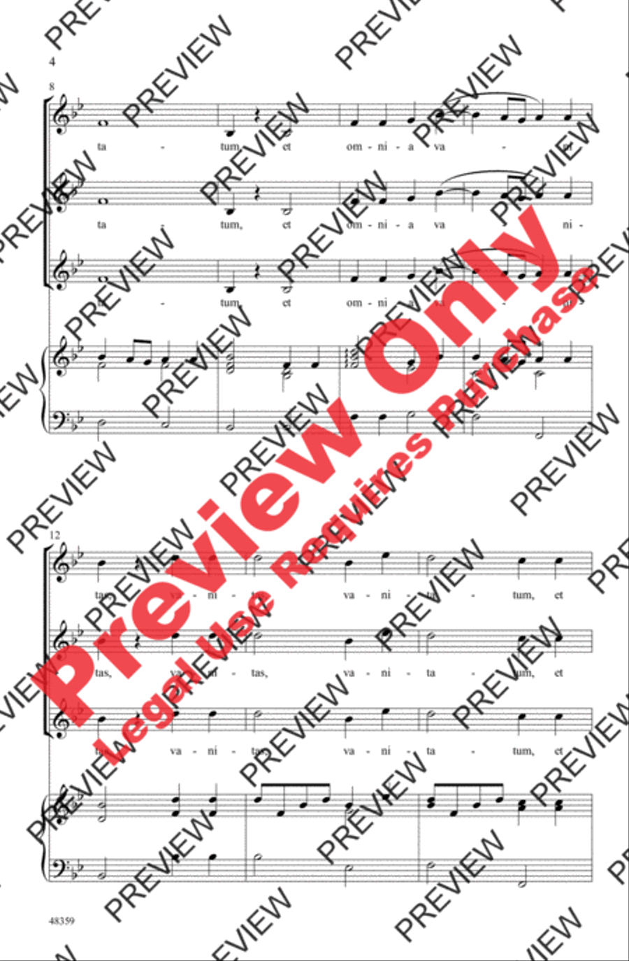 Vanitas Canon Women's Choir scores gallery preview page 4