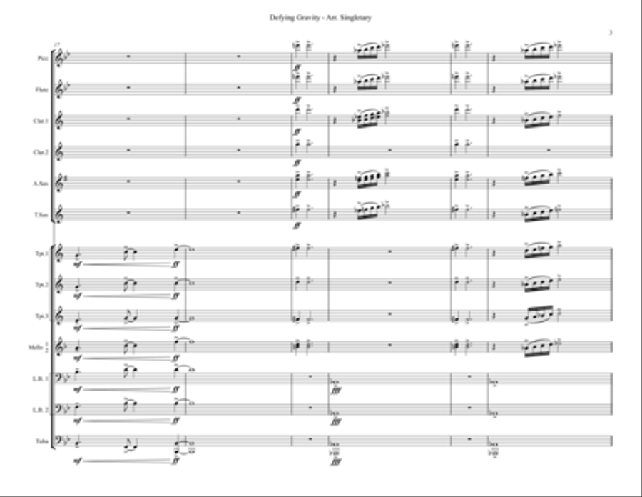 Defying Gravity Marching Band scores gallery preview page 3