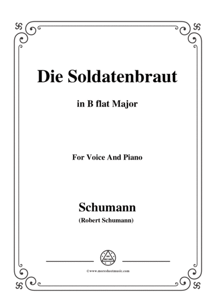 Schumann-Die Soldntenbraut,in B flat Major,for Voice and Piano image number null