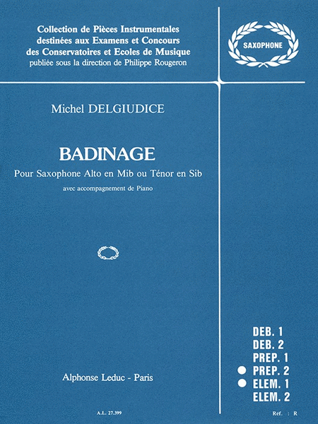 Badinage (saxophone-alto & Piano)