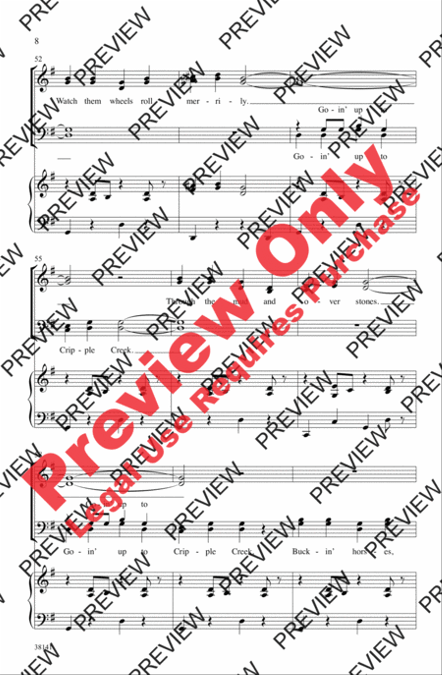 Cripple Creek 4-Part scores gallery preview page 8
