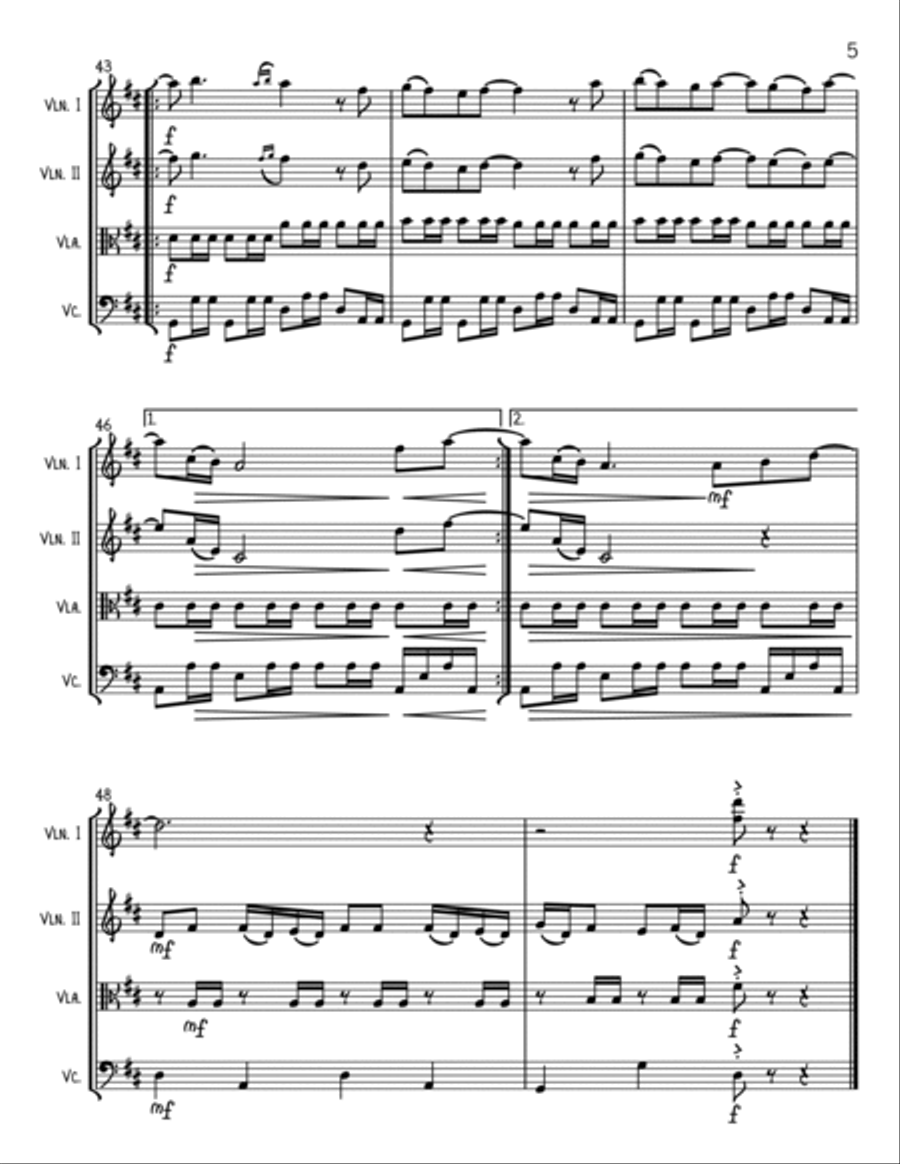 Cecilia String Quartet scores gallery preview page 5