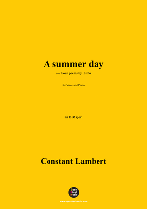 C. Lambert-A summer day,in B Major
