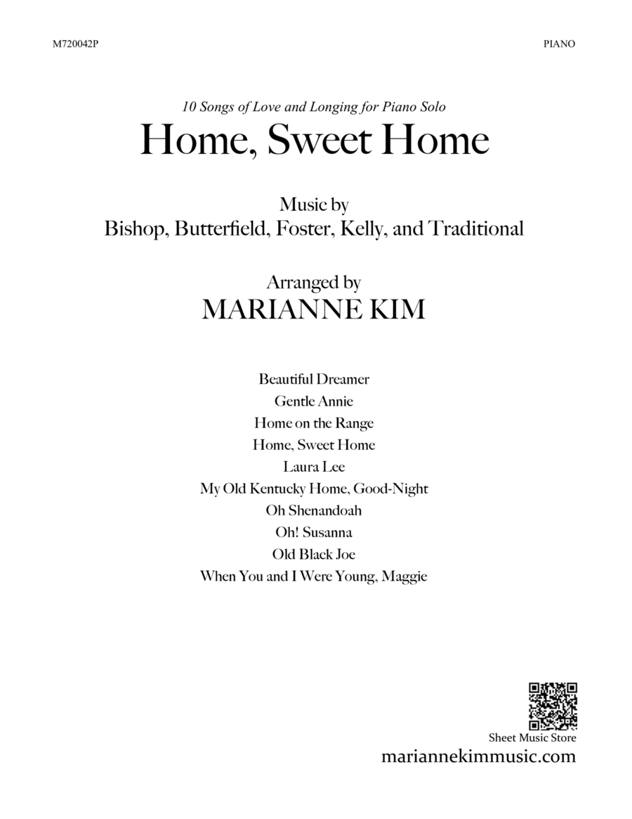 Home, Sweet Home - 10 Songs of Love and Longing Piano Solo scores gallery preview page 1