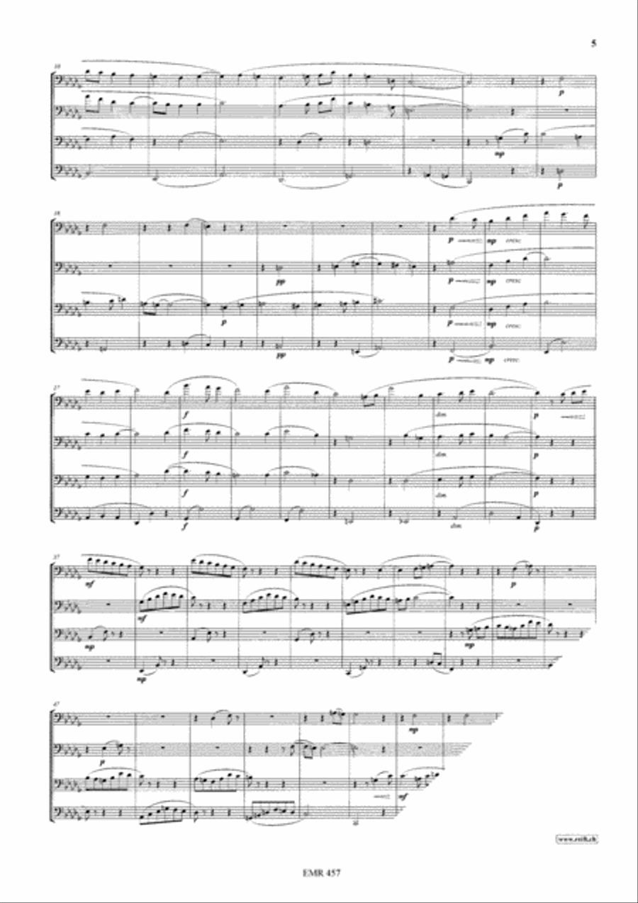 Pop Suite No. 3 Trombone Quartet scores gallery preview page 5