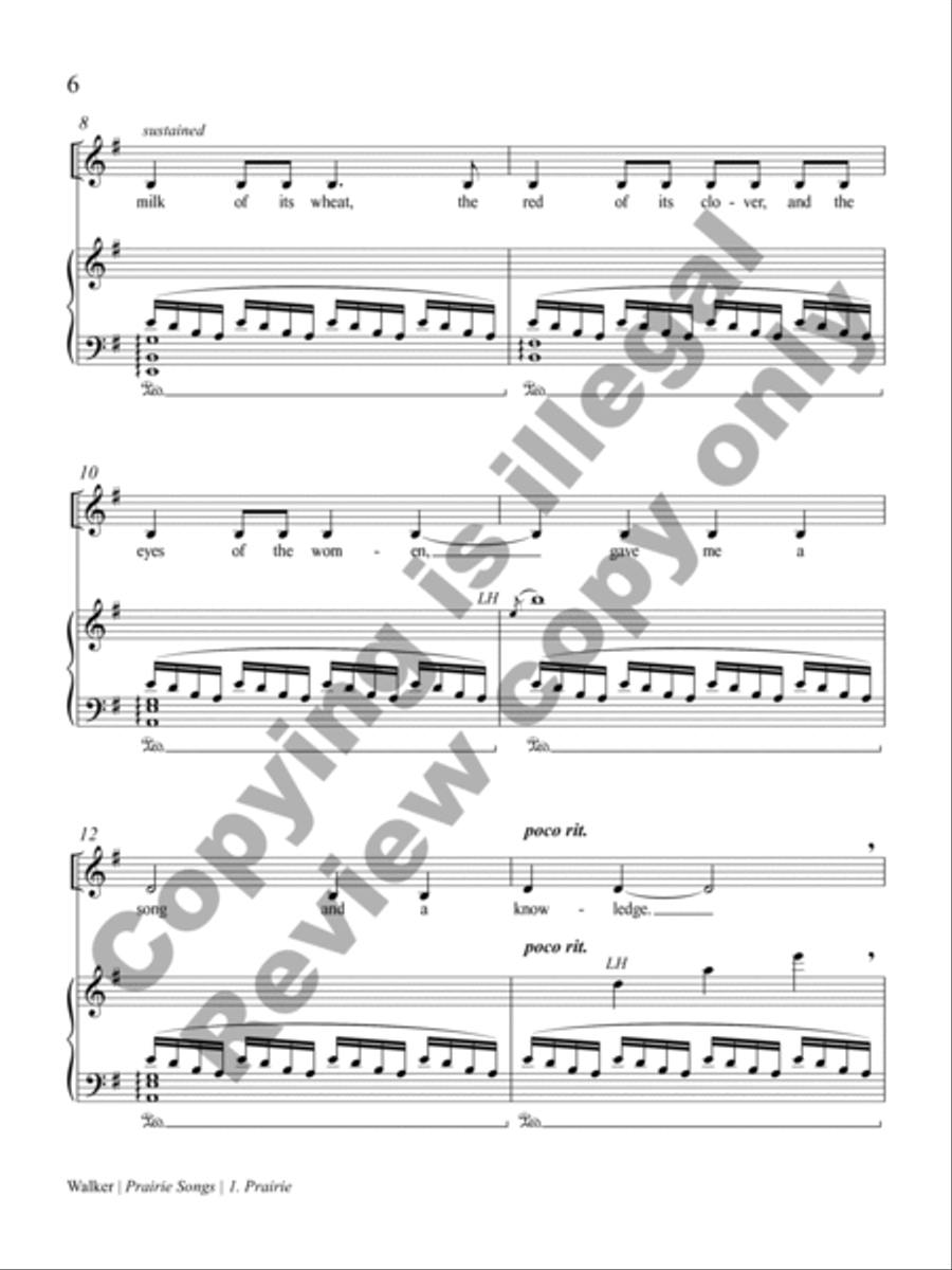 Prairie Songs Voice Solo scores gallery preview page 7