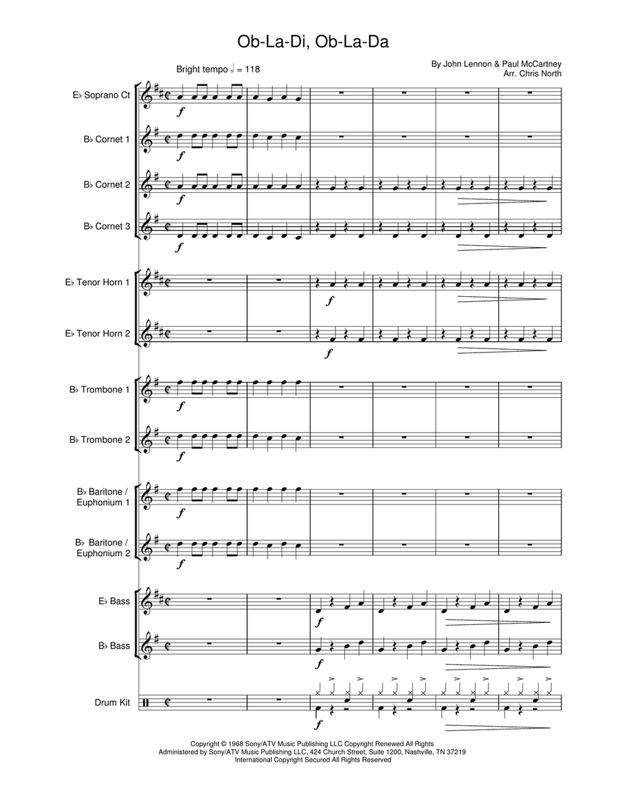 Ob-la-di, Ob-la-da School and Community scores gallery preview page 2