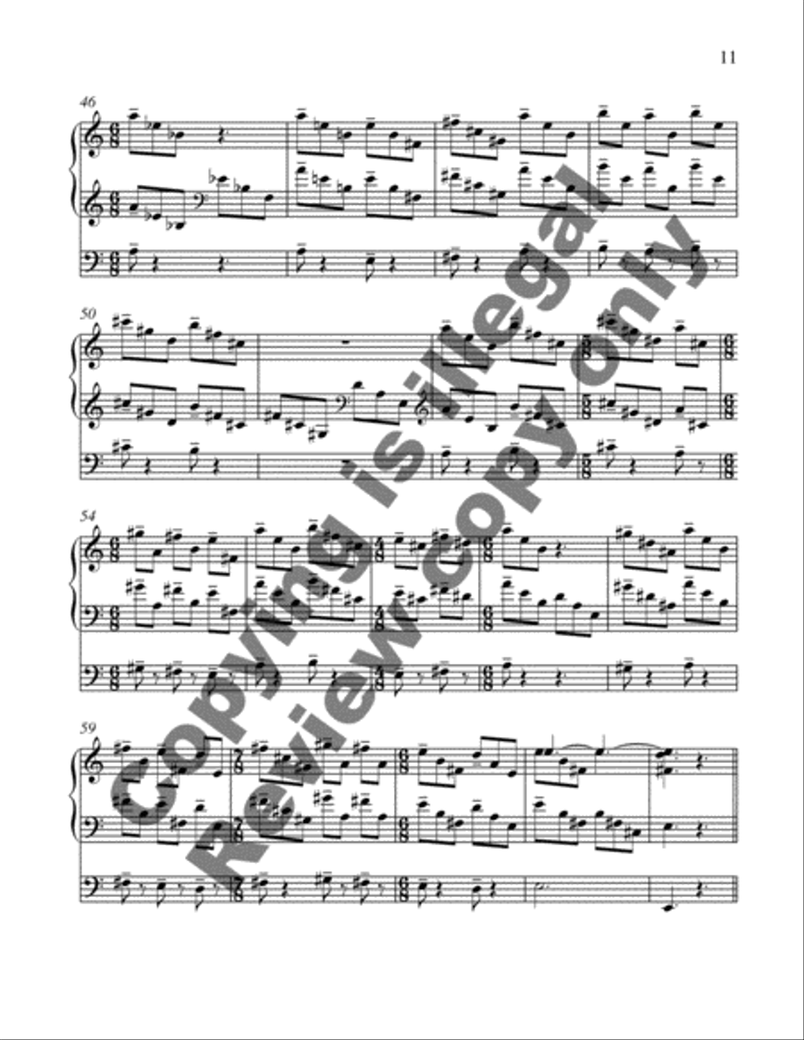 Variations on Veni Creator Spiritus Organ scores gallery preview page 12