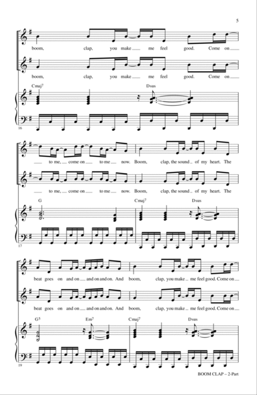 Boom Clap 2-Part scores gallery preview page 4