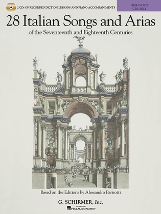 Book cover for 28 Italian Songs & Arias of the 17th and 18th Centuries - High Voice