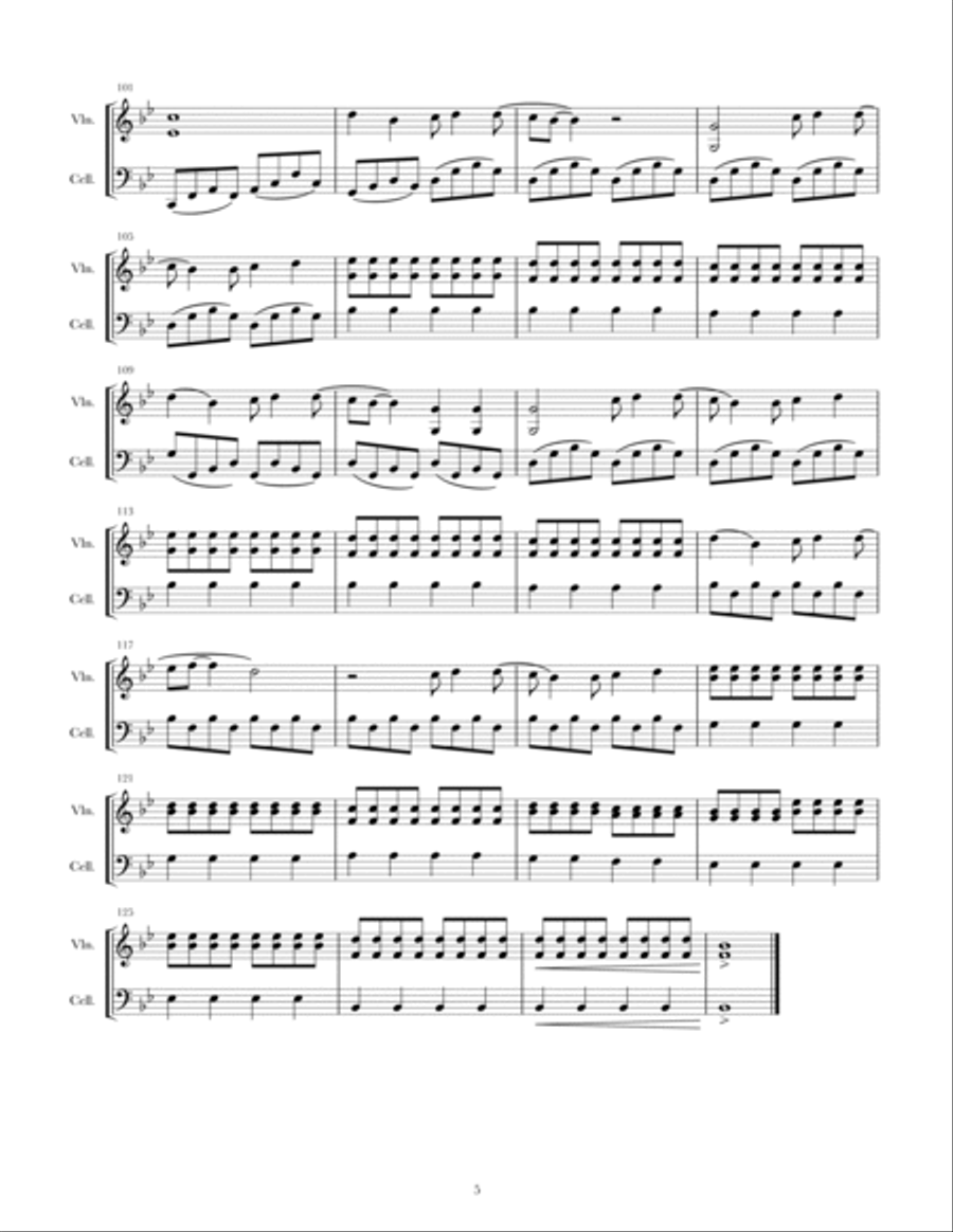 Hopeless Wanderer String Duet scores gallery preview page 5
