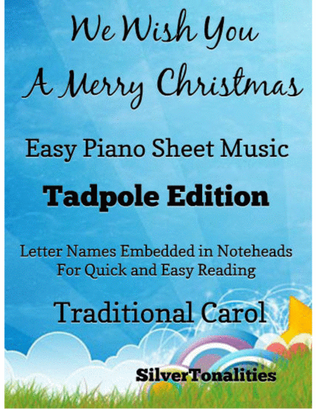 Book cover for We Wish You a Merry Christmas Easy Piano Sheet Music 2nd Edition