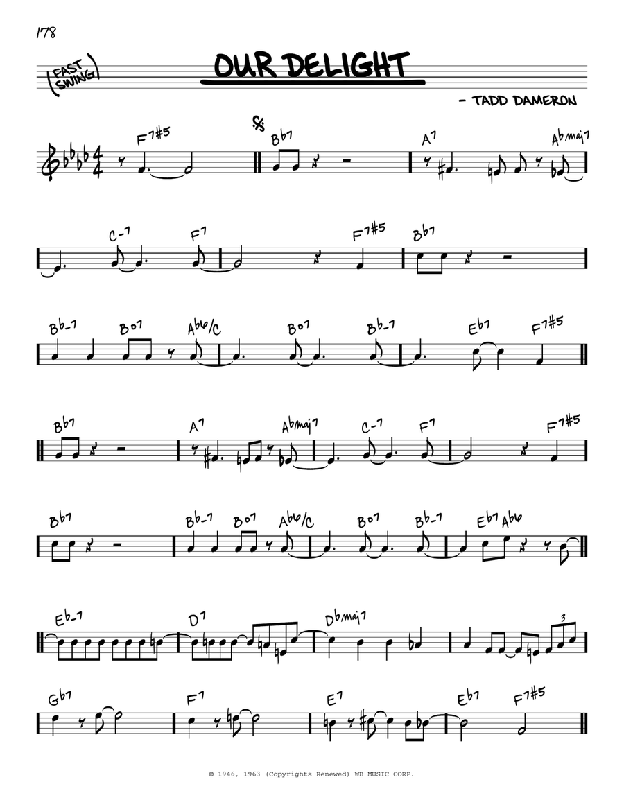 Our Delight Piano scores gallery preview page 1