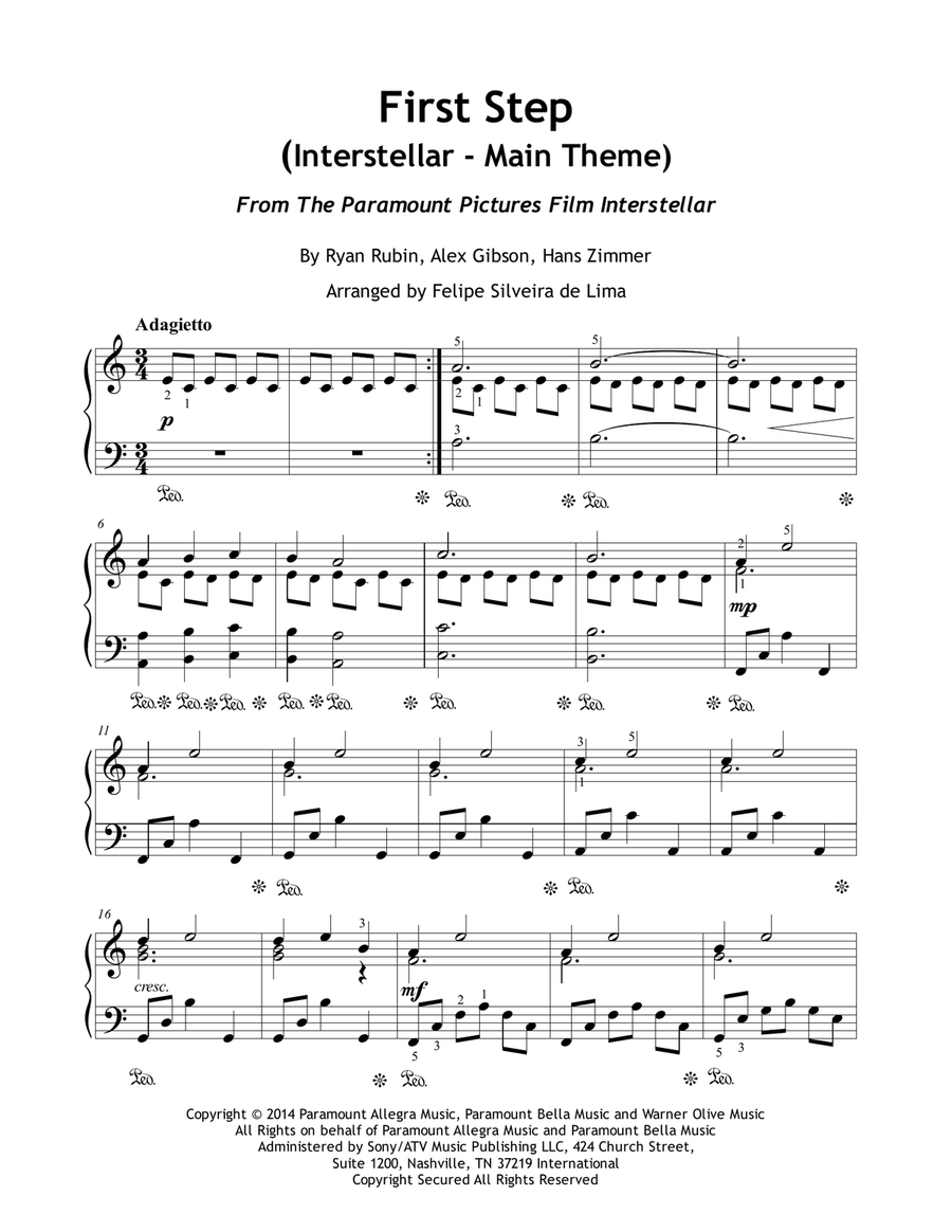 First Step First Step Piano Solo scores gallery preview page 1