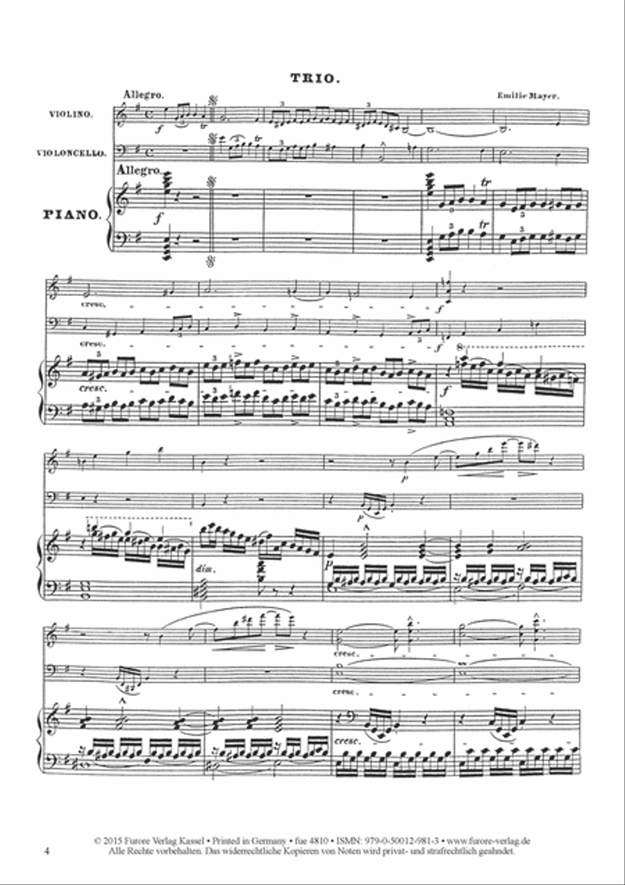 Trio in E minor op. 12 Piano Trio scores gallery preview page 2