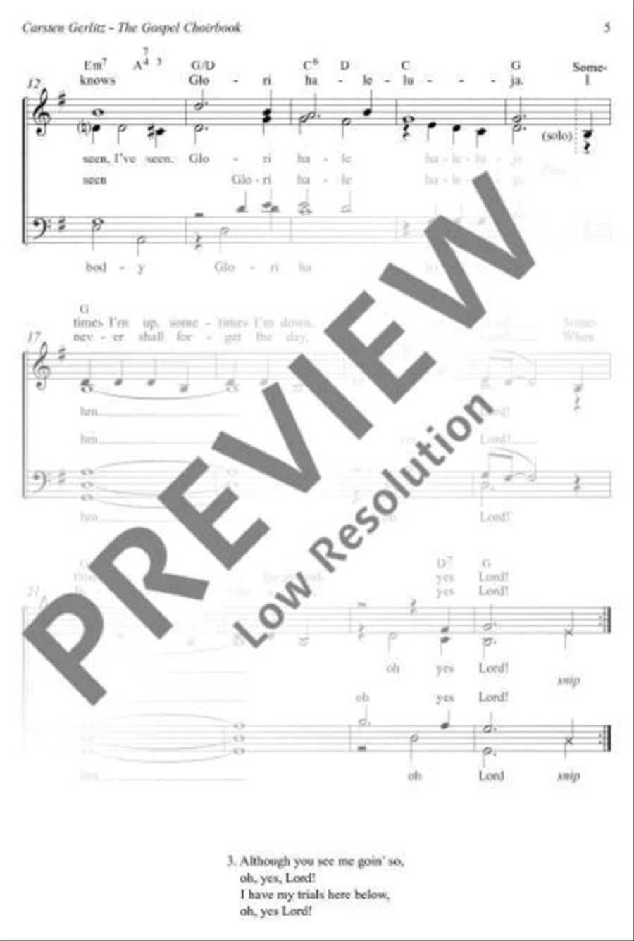 Nobody Knows The Trouble I've Seen 4-Part scores gallery preview page 3