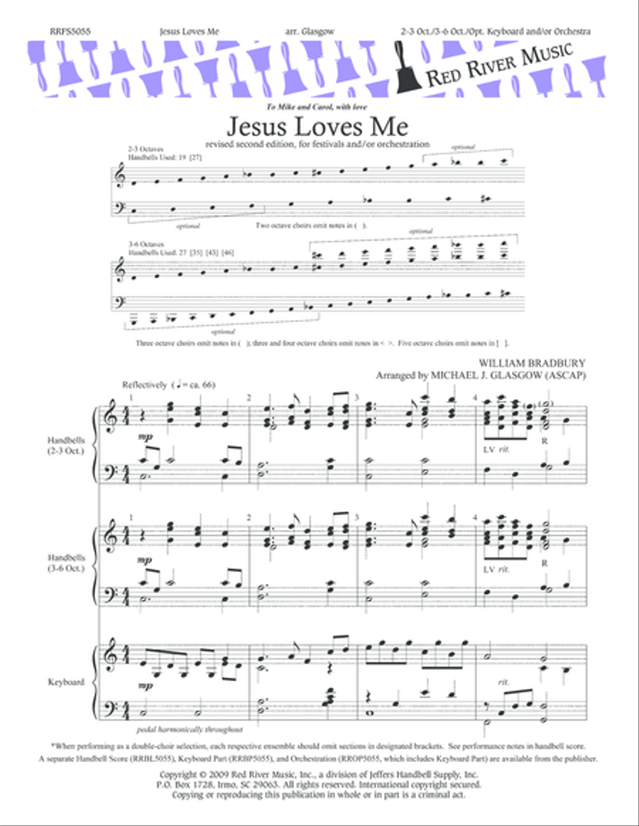 Jesus Loves Me Jesus Loves Me 5-Octaves scores gallery preview page 1