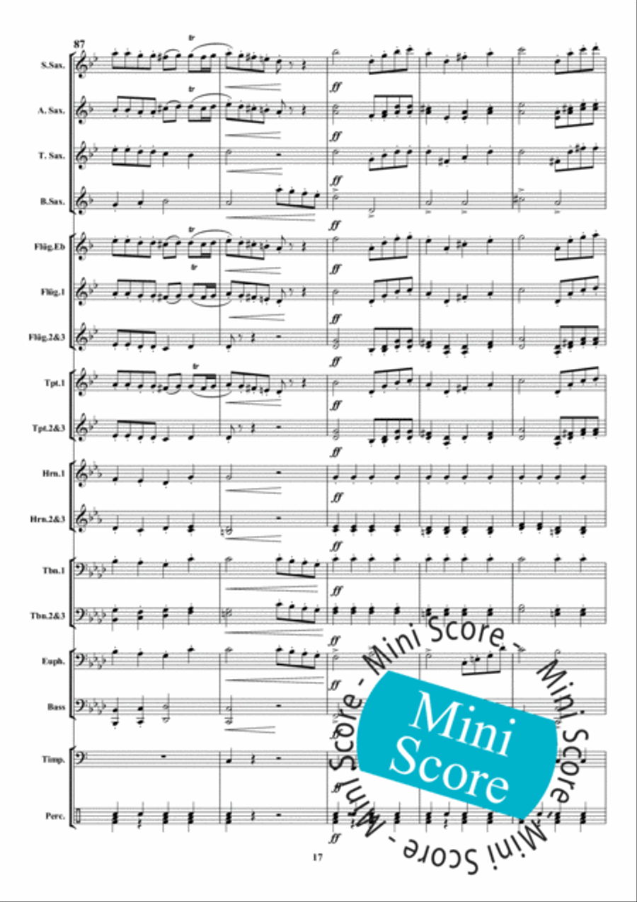 Danse des Sauvages Danse des Sauvages Fanfare Band scores gallery preview page 23