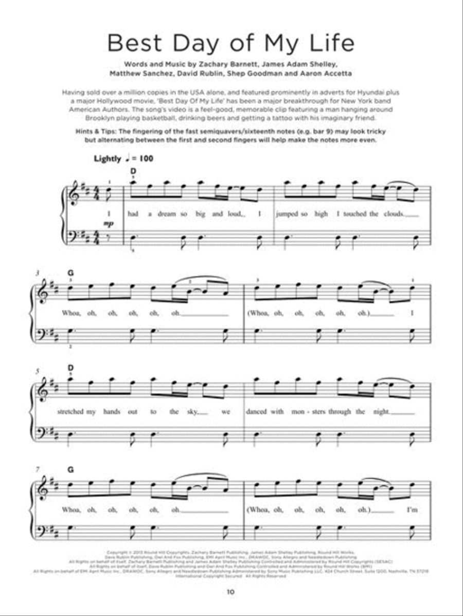 40 Pop Songs for Kids Easy Piano scores gallery preview page 7