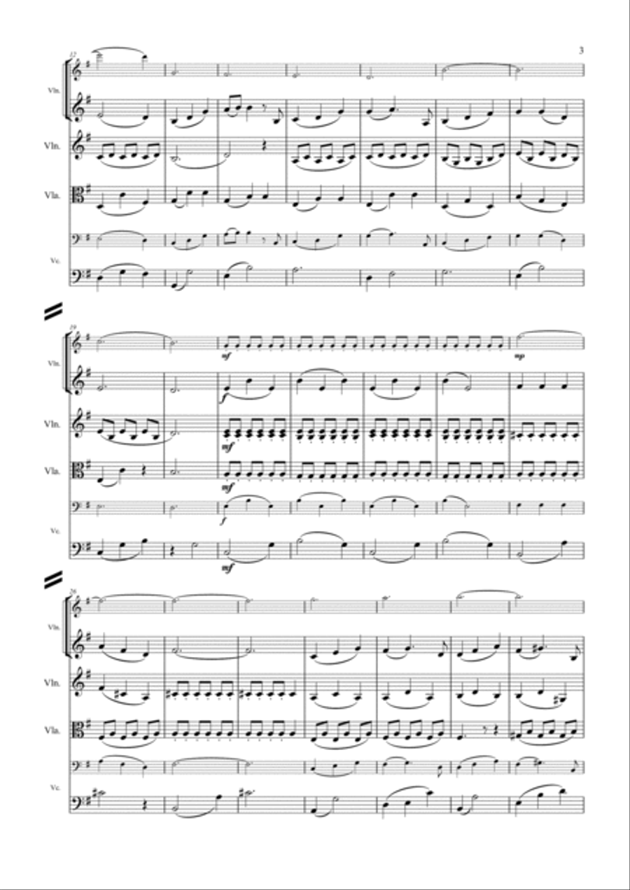 The Rainbow Connection String Quartet scores gallery preview page 5