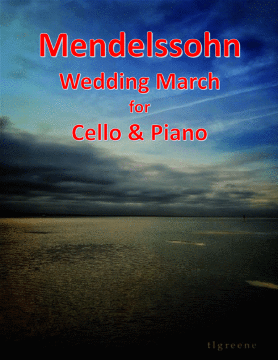 Mendelssohn: Wedding March for Cello & Piano - High Version Piano Accompaniment scores gallery preview page 1