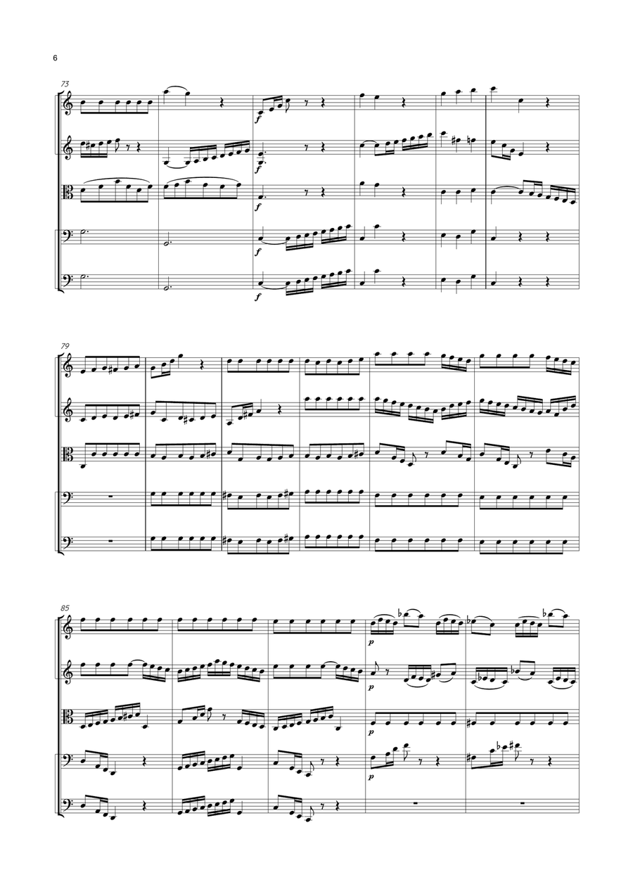 Mendelssohn - String Symphony No.1 in C major, MWV N 1 String Orchestra scores gallery preview page 6