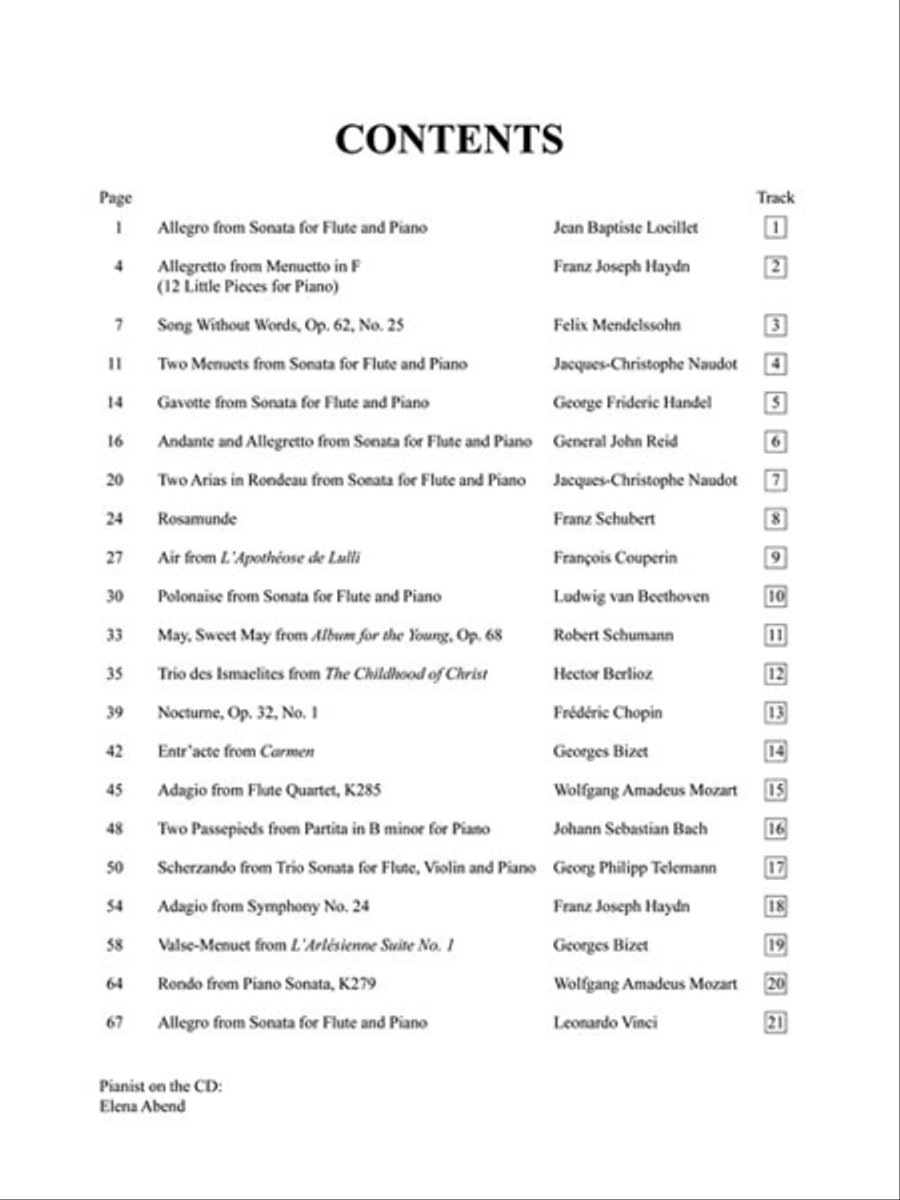 Solos for the Flute Player Flute Solo scores gallery preview page 4