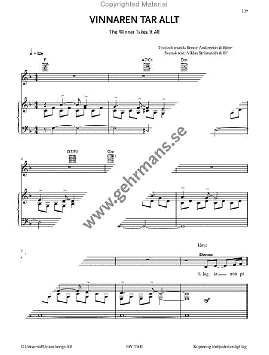 Mamma Mia! Mamma Mia! Voice scores gallery preview page 5