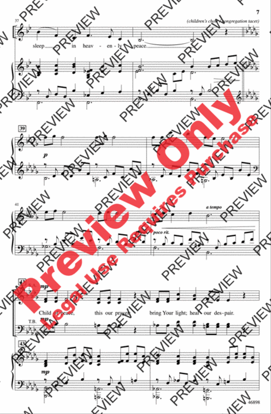 Child of Peace Child of Peace 4-Part scores gallery preview page 7