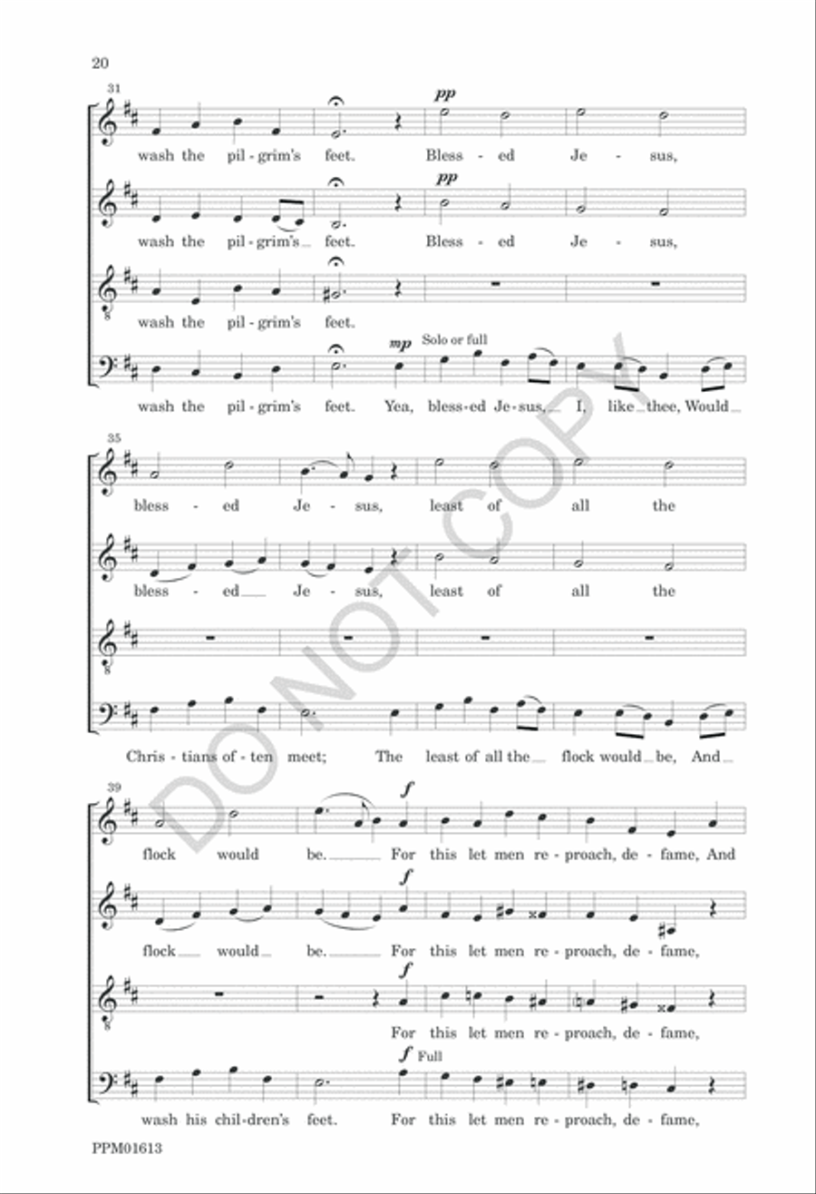Nine American Folk Hymns 4-Part scores gallery preview page 23