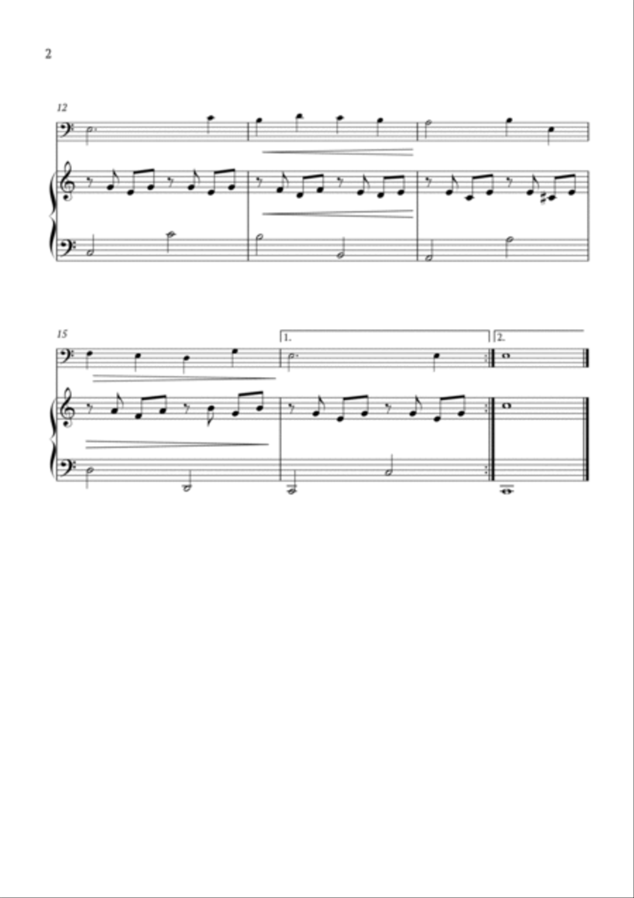 O Sacred Heart, Now Wounded Piano scores gallery preview page 2