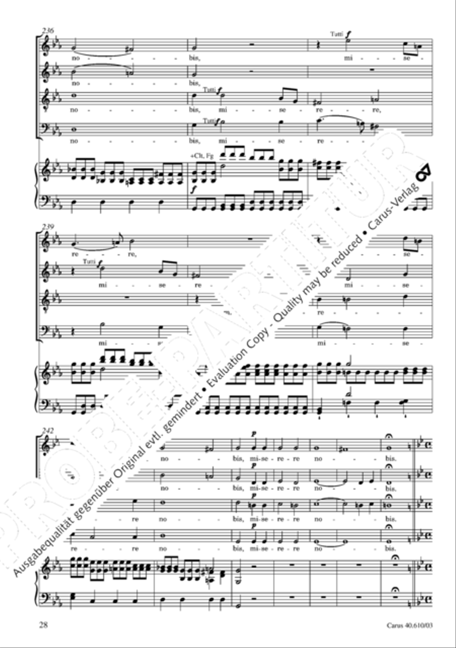 Theresienmesse in B 4-Part scores gallery preview page 29