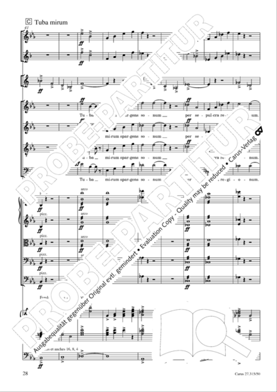 Requiem in C major 4-Part scores gallery preview page 31